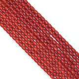 7x9mm/8x10mm Barrel Shape Red Coral Beads, Sku#U2375