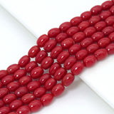 4x8mm Rice Shape Red Coral Beads, Sku#U2376
