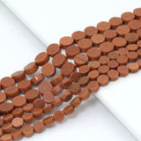 Natural Goldstone Round Coin 6mm/8mm beads, Goldstone beads, 16inch full strand, sku#U2378