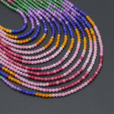 2mm Mixed Agate Round Faceted Beads, Sku#U2381