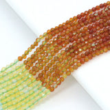 2mm Mixed Agate Round Faceted Beads, Sku#U2382