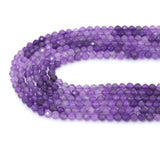 3mm/4mm Amethyst Round Faceted Beads, Sku#U2385