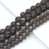 Genuine Icy Obsidian Round Smooth Beads, Sku#U2393