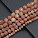 High Quality Golden Sunstone Round Smooth Beads, Sku#U2396