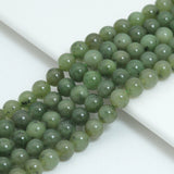 High Quality Canadian Jade Round Smooth Beads, Sku#U2402