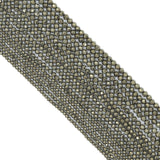 2mm/3mm/4mm Pyrite Faceted Round Beads, Sku#U2404