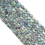 High Quality Natural Abalone Oval Shell beads, Wholesale Gemstone Beads, Oval Abalone Beads, 16inch strand, U2408