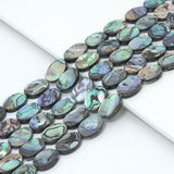 High Quality Natural Abalone Oval Shell beads, Wholesale Gemstone Beads, Oval Abalone Beads, 16inch strand, U2408