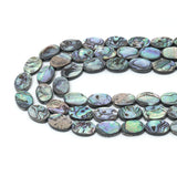 High Quality Natural Abalone Oval Shell beads, Wholesale Gemstone Beads, Oval Abalone Beads, 16inch strand, U2408