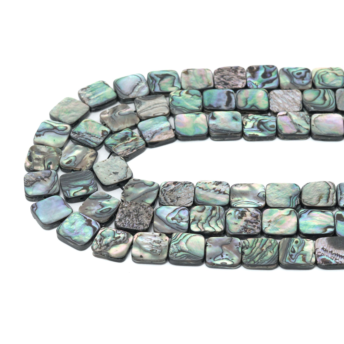 High Quality Natural Abalone Square Shape Shell beads, Wholesale Gemst ...
