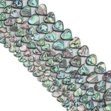 High Quality Natural Abalone Heart Shell beads, Wholesale Gemstone Beads, Heart Abalone Beads, 16inch strand,Sku#U2411
