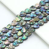 High Quality Natural Abalone Heart Shell beads, Wholesale Gemstone Beads, Heart Abalone Beads, 16inch strand,Sku#U2411