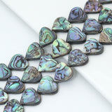 High Quality Natural Abalone Heart Shell beads, Wholesale Gemstone Beads, Heart Abalone Beads, 16inch strand,Sku#U2411