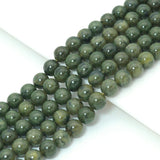 Genuine Canadian Jade Round Smooth Beads, Sku#U2418