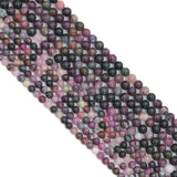 Genuine Watermelon Tourmaline Round Smooth Beads, Sku#U2422