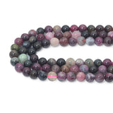 Genuine Watermelon Tourmaline Round Smooth Beads, Sku#U2422