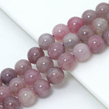 Madagascar Purple Rose Quartz Round Smooth Beads, SkU#U2424
