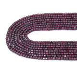 3x3mm Faceted Cube Quality Garnet Beads, Sku#U2425
