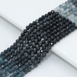 2mm/3mm Quality Blue Tourmaline Round Faceted Beads, Sku#U2428