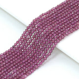 High Quality Lapis and Garnet Round Faceted Beads, Sku#U2433
