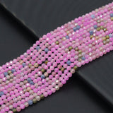 New!!! Pink Tourmaline CZ Round Faceted Beads,Sku#U2440