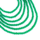 2.5mm Emerald Crystal Round Faceted Beads, Sku#U2444