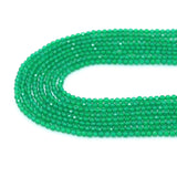 2mm Emerald Crystal Round Faceted Beads, Sku#U2445