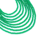 2mm Emerald Crystal Round Faceted Beads, Sku#U2445