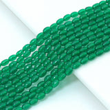 2x3mm/3x5mm Emerald Crystal Smooth Rice Shape Beads, Sku#U2446