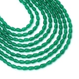 3x5mm Emrald Crystal Smooth Teardrop Shape Beads, Sku#U2447