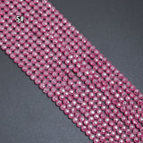 4mm Faceted Coin CZ Beads, Sku#U2448