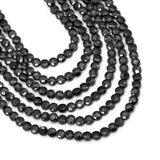 4mm Faceted Coin CZ Beads, Sku#U2448