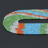 2x3mm Mixed Color CZ Faceted Rondelle Beads, Sku#U2455