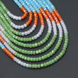 2x3mm Mixed Color CZ Faceted Rondelle Beads, Sku#U2455