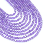 Light Purple CZ Round Faceted Beads, Sku#U2462