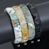12x12mm Cushion Square Cut Stretcgy Btacelet, Sku#U2467