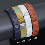 12x12mm Cushion Square Cut Stretcgy Btacelet, Sku#U2467