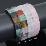 12x12mm Cushion Square Cut Stretcgy Btacelet, Sku#U2467