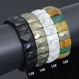 11x15mm Cushion Rectangle Cut Stretchy Bracelet, Sku#U2468