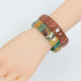 11x15mm Cushion Rectangle Cut Stretchy Bracelet, Sku#U2468