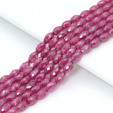 4x6mm Faceted Barrel Shape CZ Beads, Sku#U2476