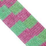 Green Pink Smooth Oval and Faceted Teardrop CZ Beads, Sku#U2486