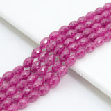 5x7mm Faceted Barrel Shape CZ Beads, Sku#U2494-2