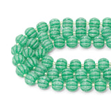 6mm Carved Pumpkin Pink CZ Beads, Sku#U2498-1