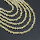 2x3mm Faceted Rondelle CZ Beads, Sku#U2500