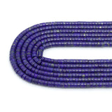 2x4mm Genuine Quality Lapis Smooth Rondelle Beads, Sku#U2507