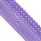 Pink/Red/Purple Jade Round Smooth Beads, Sku#U2512