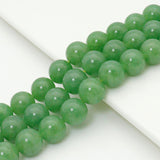Green Jade Round Smooth Beads, Sku#U2514