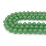 Green Jade Round Smooth Beads, Sku#U2514