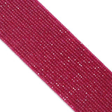 2x3mm Red Corundum Faceted Rondelle Beads, Sku#U2518